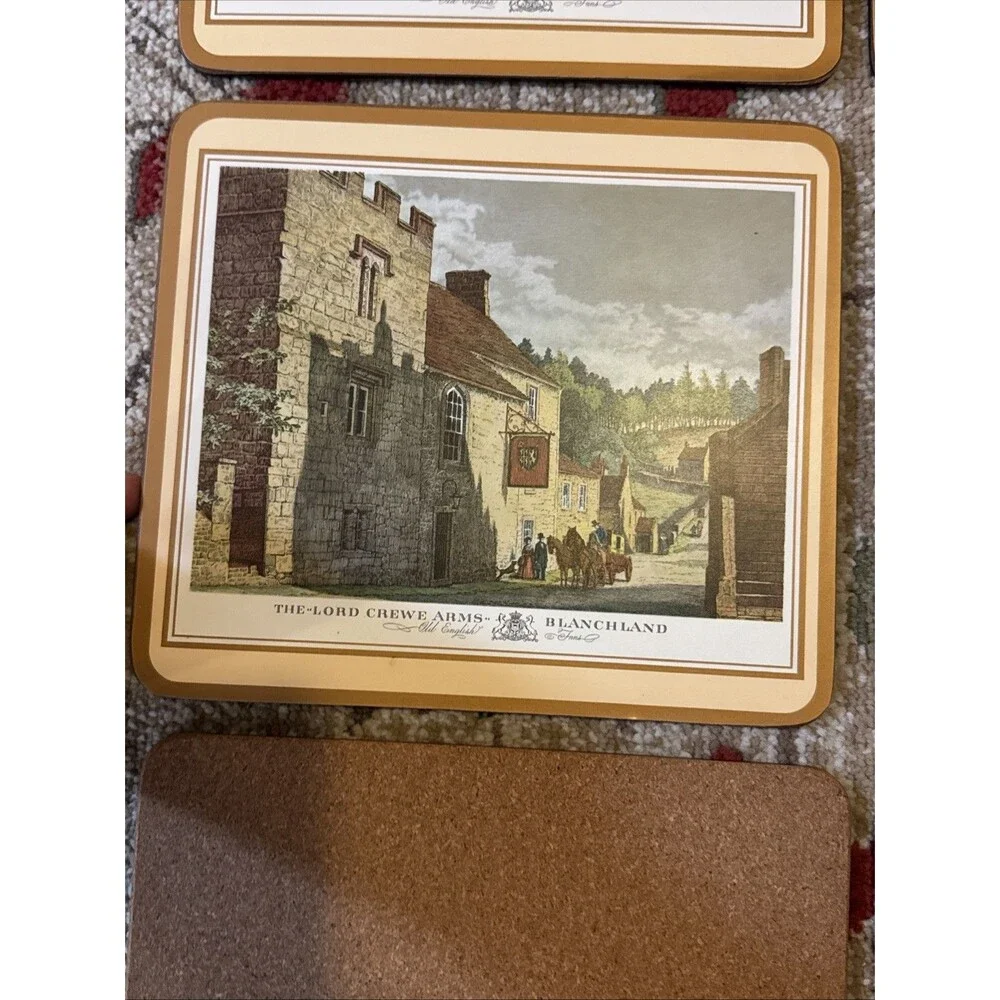 Pimpernel Place Mats -Old English Inns Cork Backs 9